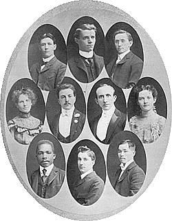 1902 graduating class from UW School of Law. Yamashita is at lower right.