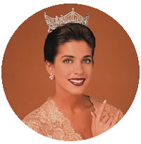 Heather Whitestone.  Photo copyright 1995 Miss America Organization
