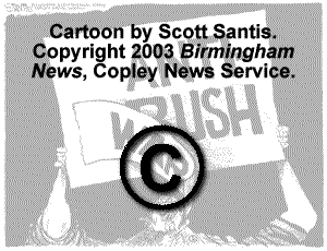 Cartoon by Scott Stantis, © 2003 Birmingham News, Copley News Service.