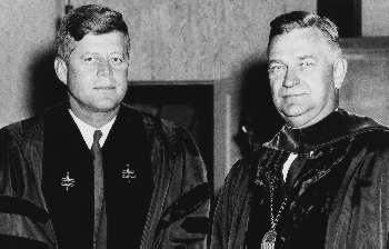 President John F. Kennedy and UW President Charles Odegaard