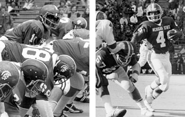 At Michigan State Willingham played quarterback and wide receiver. Photos courtesy of Michigan State Sports information.