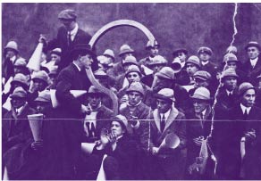 UW football fans celebrated the Huskies' dominance in the early 1900s by bringing 